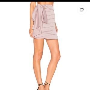 Revolve mauve mini skirt